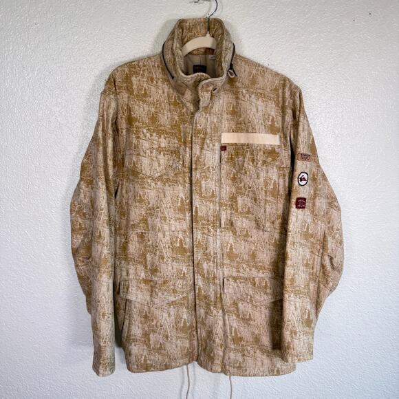 Quiksilver Jacket Mens Medium Military Surf Gorpcore Coat SAMPLE Rare Outdoor
